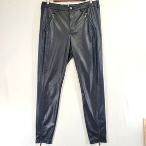 NEW Guess Black Faux Leather Pants size 14